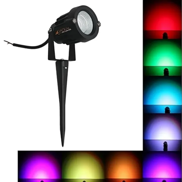 Solar LED Garden Spike Light/Wall Light 10W ( RGB 3000k, IP- 65 Water-Proof) Premium Quality 1 year Warranty